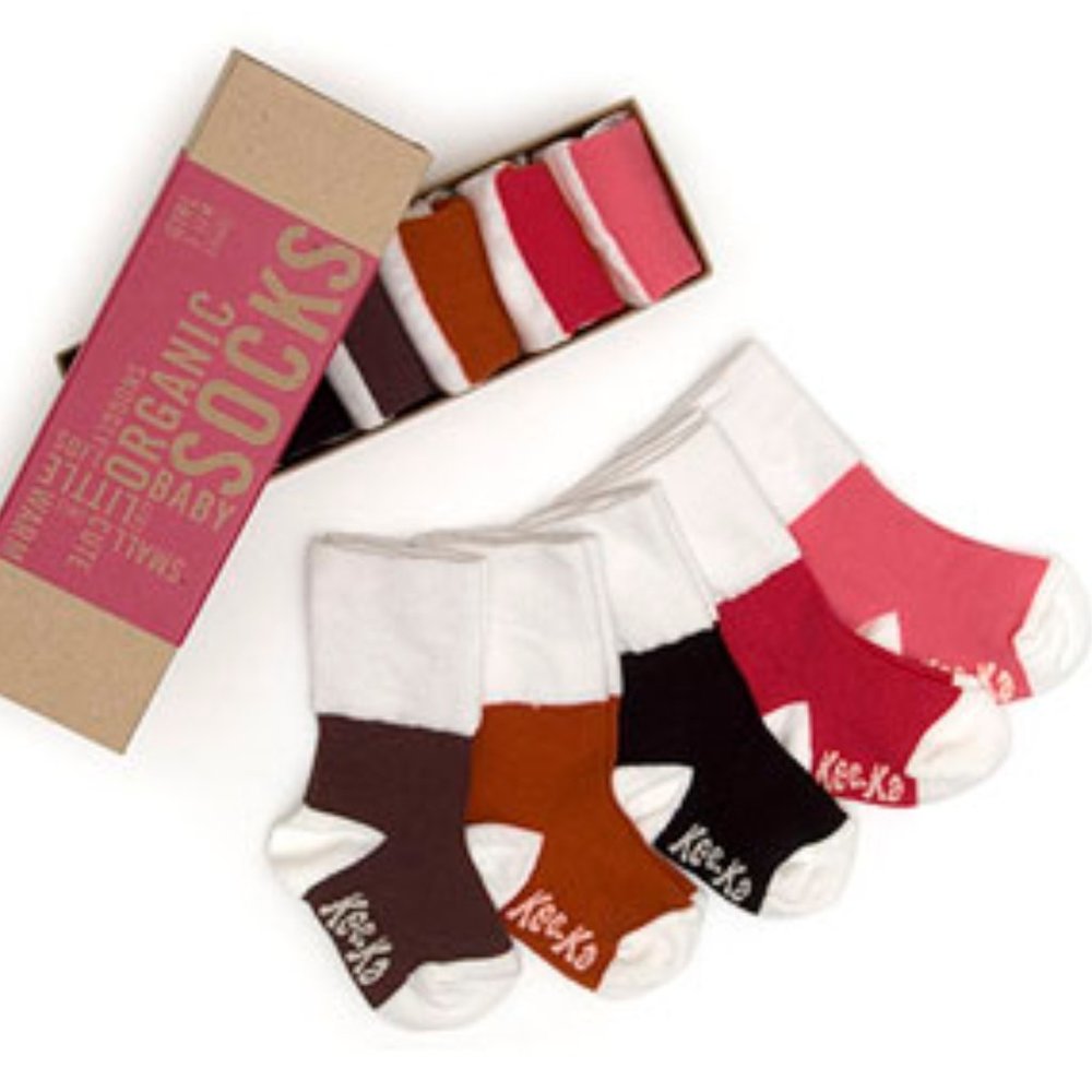 Kee-Ka Baby Girl's Organic Sock Set
